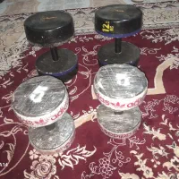 دمبل ۱۲ کیلویی بتنی