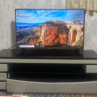میز تلوزیون دو تیکه چوب