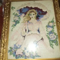 تابلو دیواری گوبلن دوزی شده کار دست کاملا سالم