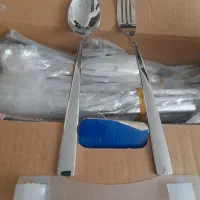 سرویس ۳۰ نفره کامل نقره‌ای استیل۱۸/۱۰