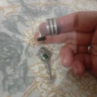 گردنبند انگشتر نقره