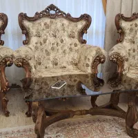 مبل سلطنتی وتابلو میز زیرتلویزیونی توافقی زیر قیمت