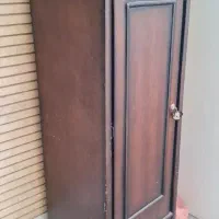 کمد لباسی تک عرض ۶۵ ارتفاع ۱۹۰ چوبی کشو دار
