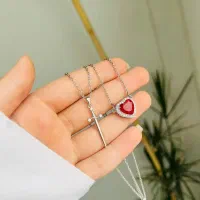 ست گردنبند قلب و شمشیر