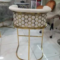 صندلی اپن و جکدار جزیره کانتر فلزی پارچه خارجی