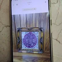 تابلو فرش دستباف نایین با قاب چوبی