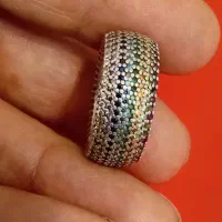 حلقه نقره تمام جواهر قدیمی|جواهرات|تهران, قناتکوثر|دیوار