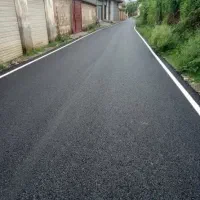 آسفالت گرم وتراشه محوطه کارخانه وسوله درچهاردانگه