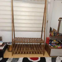 رگال لباس دوطبقه چوبی کاملا سالم