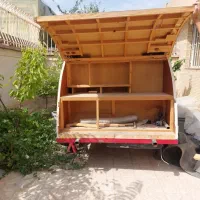 کاروان کمپر چوبی نیمه اماده