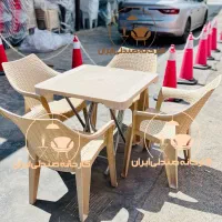 میز و صندلی پلاستیکی طرح ح۸۱۱۱۱ ناهارخوری  غذاخوری