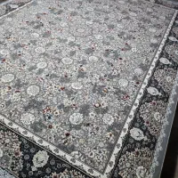 فرش 9 متر 1200 شانه نو. گلبرجسته //فرش فانوس