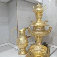 سماور برقی برنجی و پارج نو