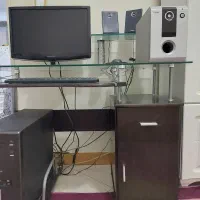 میز کار /تحریر/کامیپوتر صفحه شیشه محکم (فروش فوری)