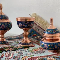 کادویی صنایع دستی هفت گردون ظروف پذیرایی مس وپرداز
