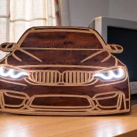 طرح نئون BMW و.... نور سفید  تغذیه 12v