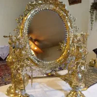 آینه و شمعدان قدیمی شیک