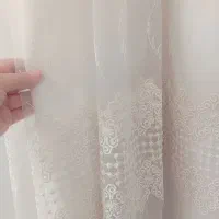 پرده استرکشی سه متری همراه با چوب پرده