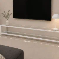 میز Tvفلزی با شیشه ۶میل