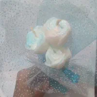 دسته گل رز شمعی