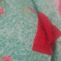 لحاف نو با روکش مخمل قرمز و ملافه دار