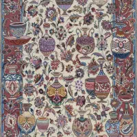 قالیچه دستباف 4متری زیرخاکی