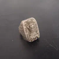 انگشتر نقره شمایل جمعا ۱۰۰ گرم  گرمی ۴۵۰