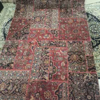 قالیچه دستبافت قدیمی رفو شده
