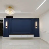 اجرای تی وی وال کابینت کمد ترموال ماربل دیوار پوش
