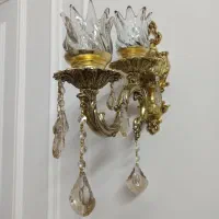 دیوار کوب طلایی
