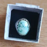 انگشتر نقره سنگ فیروزه