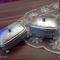 قندان سیلور دو عدد