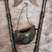 وسایل علامت علمم فولادی نقره کاری