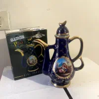 ظروف دکوری سورمه ای طلا کوب