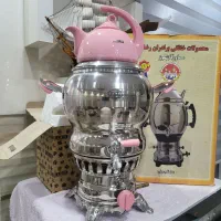 سماور گازی سه‌کاره تمام استیل برادران رضایی