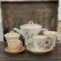 ست 29پارچه قهوه و چایخوری گل بابونه