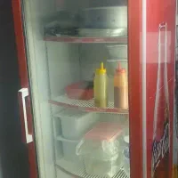 فر فلافل و یخچال ایستاده تک در