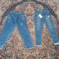 شلوار مام استایل اسکینی زاپ دار