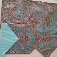 ست رومیزی پنج تکه ترمه مناسب جهیزیه