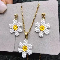 نیم ست میوکی طرح بابونه
