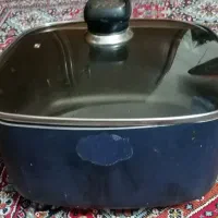 قابلمه تفلون سایز 30 و26 درب شیشه