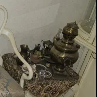 سماور برنجی زغالی ۷ تیکه