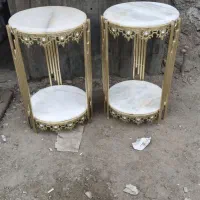میز تلفن برنجی