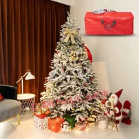 درخت کریسمس مصنوعی سبز و برفی