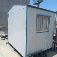 کانکس ۶ متری در حد نو پایه دار درب و پنجره pvc