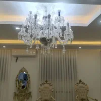 لوستر ۱۲ لامپ باکارا حالت دوطبقه