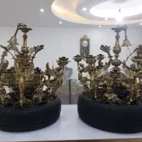 لوستر فرشته برنجی