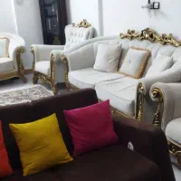 مبلمان نیمه استیل 40تومن و مبل راحتی شیک 10تومن