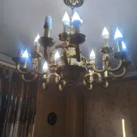 لوستر ۱۵شاخه طلاکاری آبکاری درحد آکبند