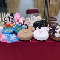ست لوازم آرایشی ، پذیرایی ، دکوری ، طرح چوب